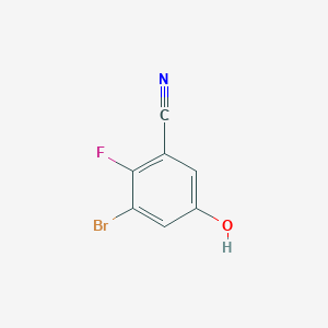 3-Bromo-2-fluoro-5-hydroxybenzonitrile