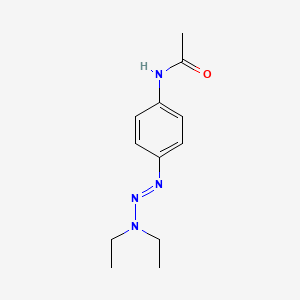 molecular formula C12H18N4O B14155358 Triazene, 3,3-diethyl-1-(p-acetamidophenyl)- CAS No. 2313-81-7