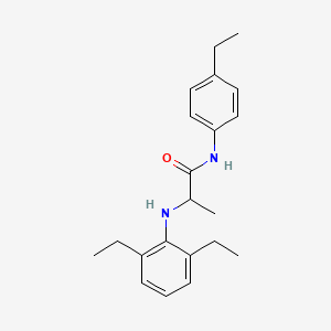 molecular formula C21H28N2O B14155370 N~2~-(2,6-Diethylphenyl)-N-(4-ethylphenyl)alaninamide CAS No. 89312-28-7