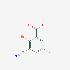 molecular formula C10H8BrNO2 B1415539 Methyl 2-bromo-3-cyano-5-methylbenzoate CAS No. 1805580-72-6