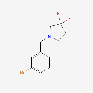 1-[(3-Bromophenyl)methyl]-3,3-difluoropyrrolidine