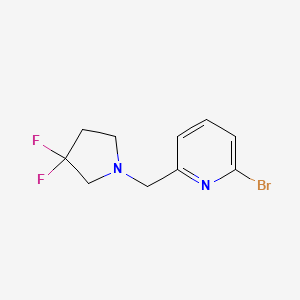 2-Bromo-6-[(3,3-difluoropyrrolidin-1-yl)methyl]pyridine