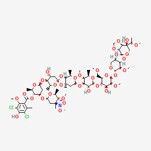molecular formula C66H99Cl2NO35 B14155444 Everninomicin D CAS No. 39340-46-0