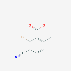 molecular formula C10H8BrNO2 B1415545 Methyl 2-bromo-3-cyano-6-methylbenzoate CAS No. 1807029-23-7