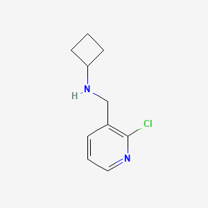 N-[(2-chloropyridin-3-yl)methyl]cyclobutanamine