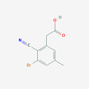 3-Bromo-2-cyano-5-methylphenylacetic acid
