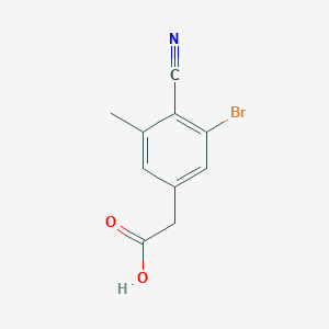 3-Bromo-4-cyano-5-methylphenylacetic acid