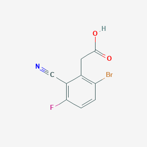 6-Bromo-2-cyano-3-fluorophenylacetic acid