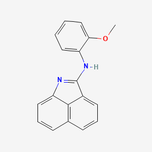 molecular formula C18H14N2O B14155535 Benzo[cd]indol-2-yl-(2-methoxy-phenyl)-amine CAS No. 371116-32-4