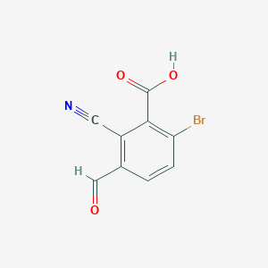 6-Bromo-2-cyano-3-formylbenzoic acid