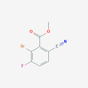 molecular formula C9H5BrFNO2 B1415555 Methyl 2-bromo-6-cyano-3-fluorobenzoate CAS No. 1805583-38-3