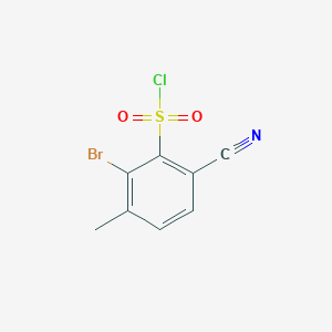 2-Bromo-6-cyano-3-methylbenzenesulfonyl chloride