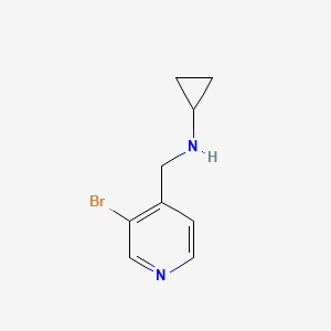 N-[(3-bromopyridin-4-yl)methyl]cyclopropanamine