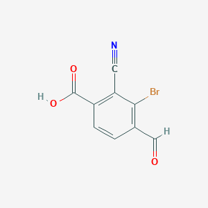 3-Bromo-2-cyano-4-formylbenzoic acid