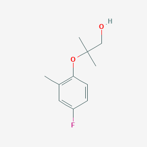 2-(4-Fluoro-2-methylphenoxy)-2-methylpropan-1-ol