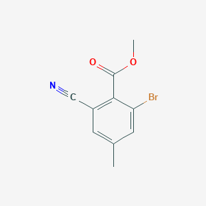 molecular formula C10H8BrNO2 B1415575 Methyl 2-bromo-6-cyano-4-methylbenzoate CAS No. 1805487-93-7