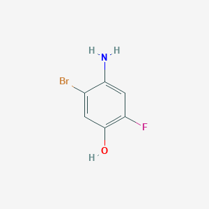 molecular formula C6H5BrFNO B1415577 4-Amino-5-bromo-2-fluorophenol CAS No. 1805106-67-5