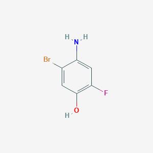 molecular formula C6H5BrFNO B1415577 2-Bromo-5-fluoro-4-hydroxyaniline CAS No. 1805106-67-5
