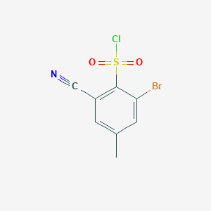 2-Bromo-6-cyano-4-methylbenzenesulfonyl chloride