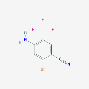 5-Bromo-4-cyano-2-(trifluoromethyl)aniline