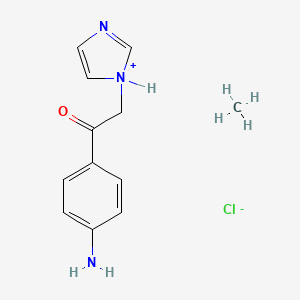molecular formula C12H16ClN3O B14155829 N-(4-Aminophenacyl)imidazole hydrochloride CAS No. 77234-69-6