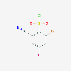 2-Bromo-6-cyano-4-fluorobenzenesulfonyl chloride