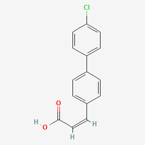 molecular formula C15H11ClO2 B14155861 (Z)-3-[4-(4-chlorophenyl)phenyl]prop-2-enoic acid CAS No. 83281-26-9