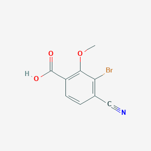 3-Bromo-4-cyano-2-methoxybenzoic acid