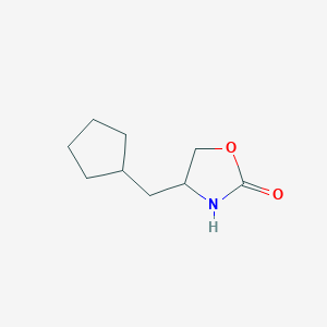 molecular formula C9H15NO2 B1415591 4-(Cyclopentylmethyl)-1,3-oxazolidin-2-one CAS No. 1935104-82-7