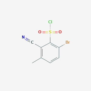 6-Bromo-2-cyano-3-methylbenzenesulfonyl chloride