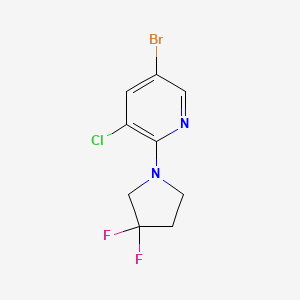 molecular formula C9H8BrClF2N2 B1415595 5-Bromo-3-chloro-2-(3,3-difluoropyrrolidin-1-yl)pyridine CAS No. 1934829-97-6