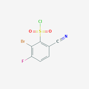 2-Bromo-6-cyano-3-fluorobenzenesulfonyl chloride