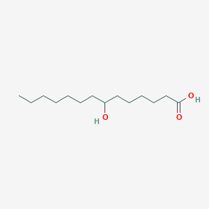 molecular formula C14H28O3 B141560 7-Hydroxytetradecanoic Acid CAS No. 70393-63-4