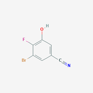 molecular formula C7H3BrFNO B1415600 3-Bromo-4-fluoro-5-hydroxybenzonitrile CAS No. 1805552-38-8