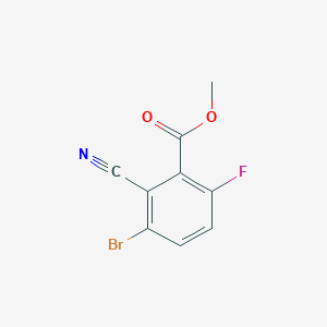 molecular formula C9H5BrFNO2 B1415601 Methyl 3-bromo-2-cyano-6-fluorobenzoate CAS No. 1807215-29-7