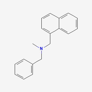 molecular formula C19H19N B14156037 N-benzyl-N-methyl-1-(naphthalen-1-yl)methanamine CAS No. 6313-87-7