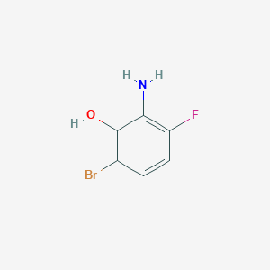 molecular formula C6H5BrFNO B1415604 3-Bromo-6-fluoro-2-hydroxyaniline CAS No. 1805533-15-6