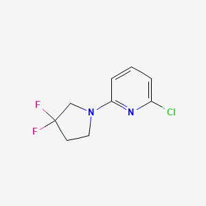 2-Chloro-6-(3,3-difluoropyrrolidin-1-yl)pyridine