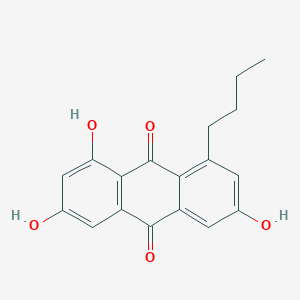 B141562 1,3,6-Trihydroxy-8-n-butylanthraquinone CAS No. 135161-97-6