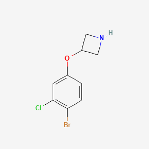 molecular formula C9H9BrClNO B1415627 3-(4-Bromo-3-chlorophenoxy)azetidine CAS No. 1936134-62-1