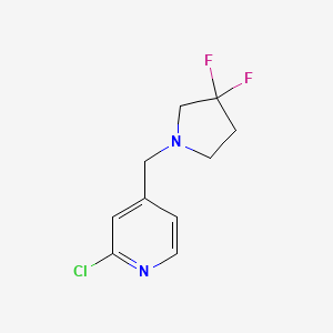 2-Chloro-4-[(3,3-difluoropyrrolidin-1-yl)methyl]pyridine