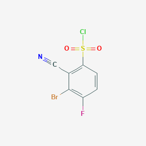 3-Bromo-2-cyano-4-fluorobenzenesulfonyl chloride