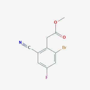 Methyl 2-bromo-6-cyano-4-fluorophenylacetate