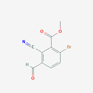 Methyl 6-bromo-2-cyano-3-formylbenzoate
