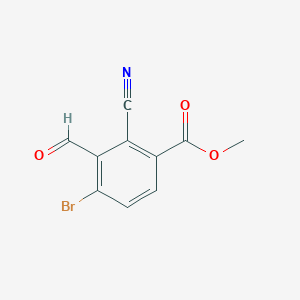 molecular formula C10H6BrNO3 B1415639 Methyl 4-bromo-2-cyano-3-formylbenzoate CAS No. 1805592-47-5