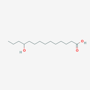 molecular formula C14H28O3 B141564 11-羟基十四烷酸 CAS No. 2034-56-2