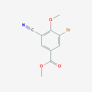 molecular formula C10H8BrNO3 B1415640 Methyl 3-bromo-5-cyano-4-methoxybenzoate CAS No. 1807027-70-8