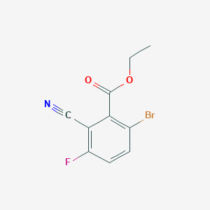 molecular formula C10H7BrFNO2 B1415645 Ethyl 6-bromo-2-cyano-3-fluorobenzoate CAS No. 1805583-27-0