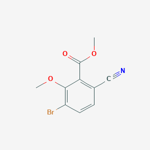 Methyl 3-bromo-6-cyano-2-methoxybenzoate
