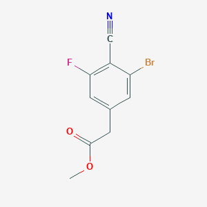 Methyl 3-bromo-4-cyano-5-fluorophenylacetate